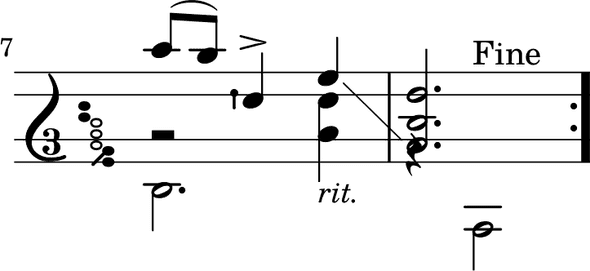 Adelita measures 7-8 with incorrect quarter rest position Adelita measures 7-8 with incorrect quarter rest position