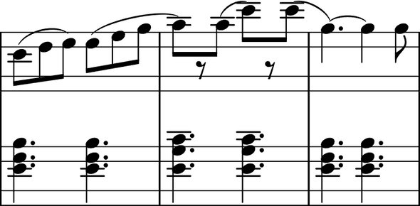 Tarantella measure 11 with bad rest positions Tarantella measure 11 with bad rest positions
