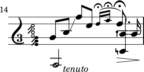 Adelita measure 14 with incorrect fermata signs Adelita measure 14 with incorrect fermata signs