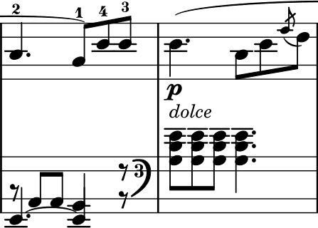La Pastorale measure 18 with incorrect stem directions La Pastorale measure 18 with incorrect stem directions