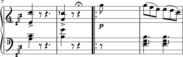 Tarantella measures 7-9 with too much space Tarantella measures 7-9 with too much space