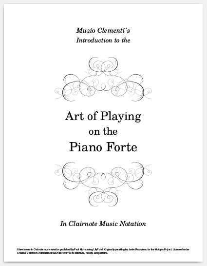 Cover of Clementi Art of Playing on the Piano Forte Cover of Clementi Art of Playing on the Piano Forte