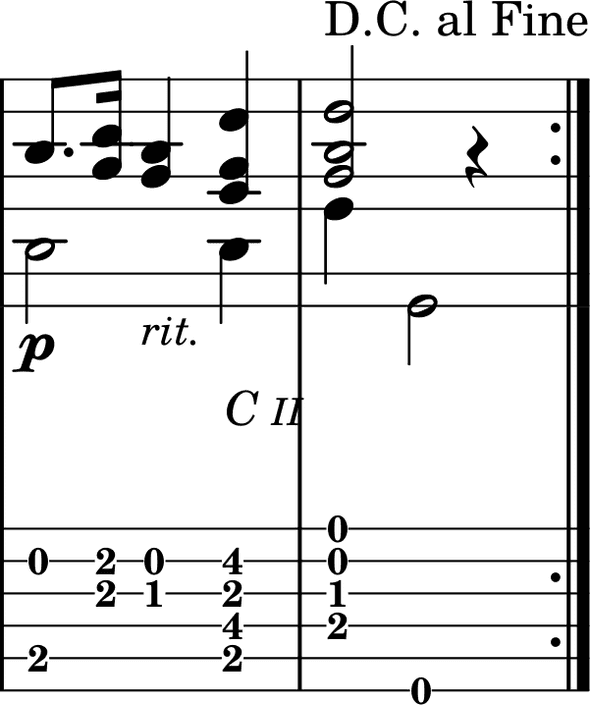 Adelita last two measures Adelita last two measures